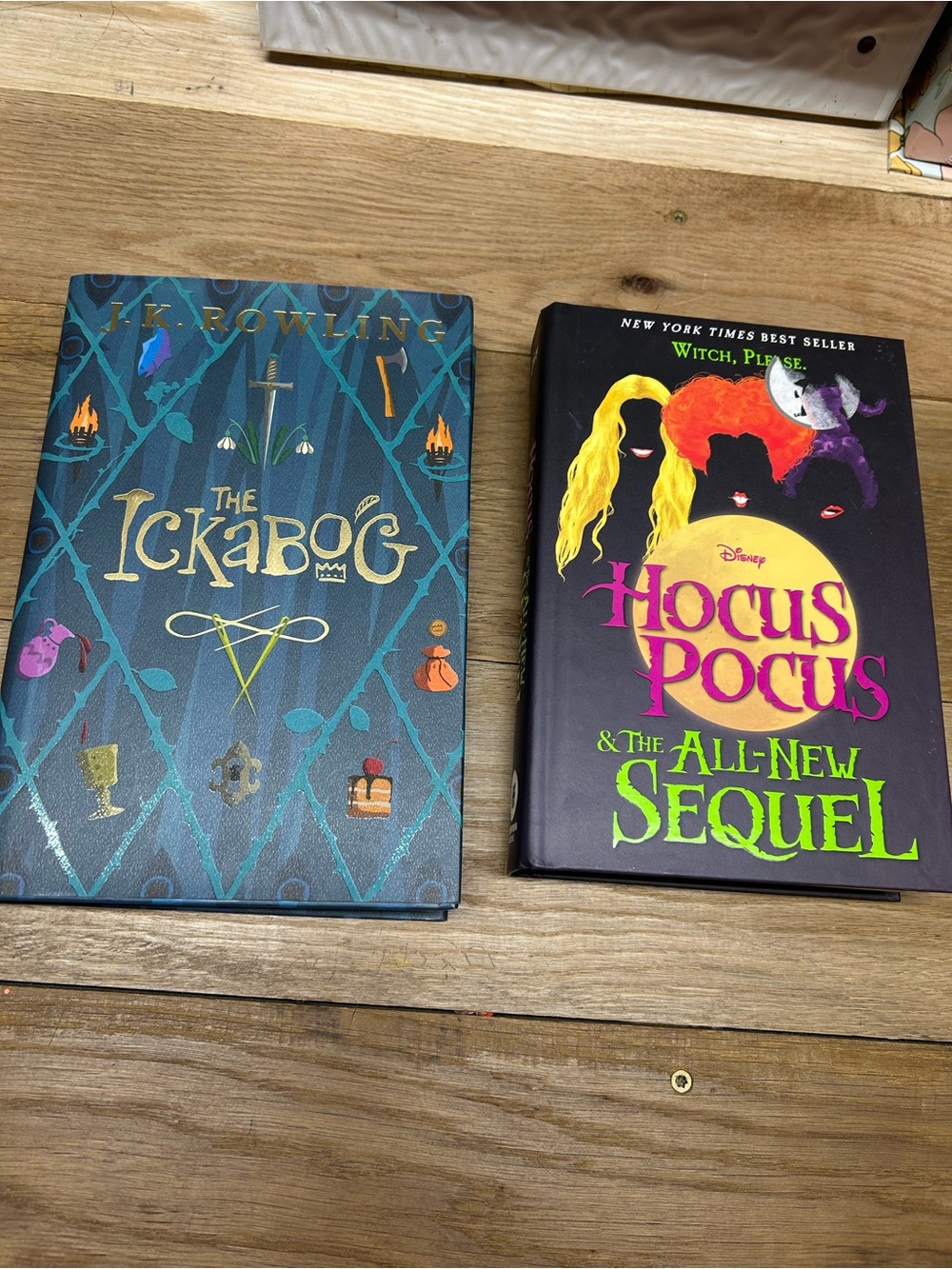The Ickabog Hardcover Book and hocus pocus and the all new sequel